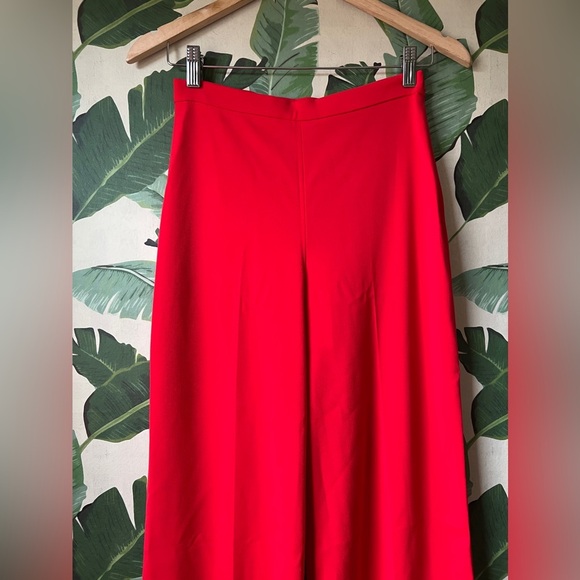 Amanda Uprichard Trousers Red Flare Leg XS NWT - Picture 3 of 9